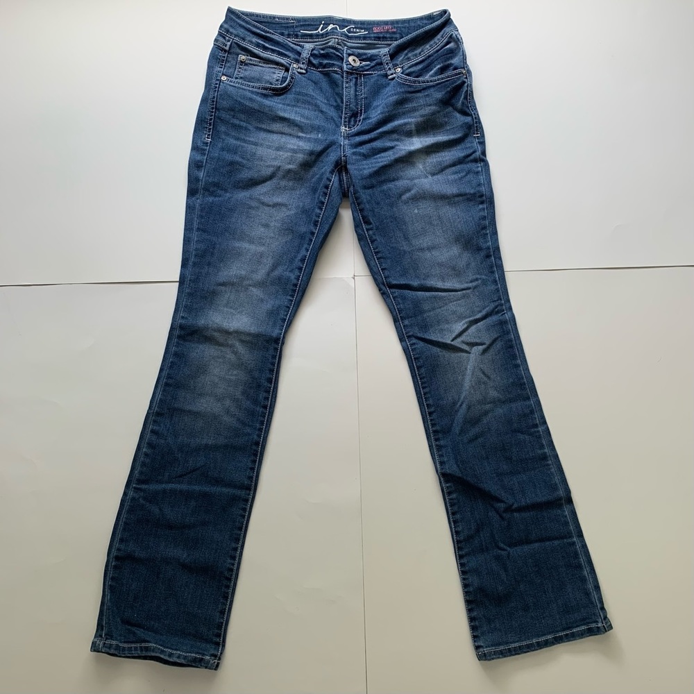 INC Denim Boot Leg Short Denim Blue Jeans Size 6S